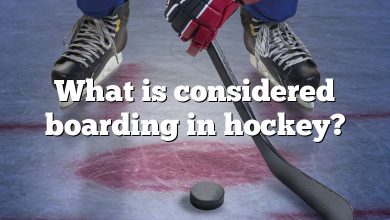 What is considered boarding in hockey?