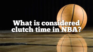 What is considered clutch time in NBA?