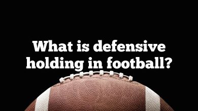 What is defensive holding in football?