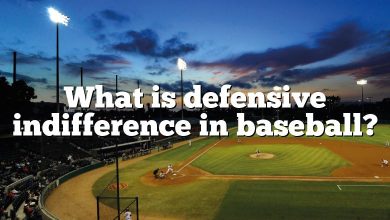 What is defensive indifference in baseball?