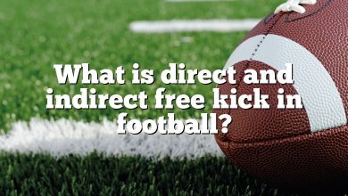 What is direct and indirect free kick in football?