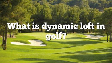 What is dynamic loft in golf?