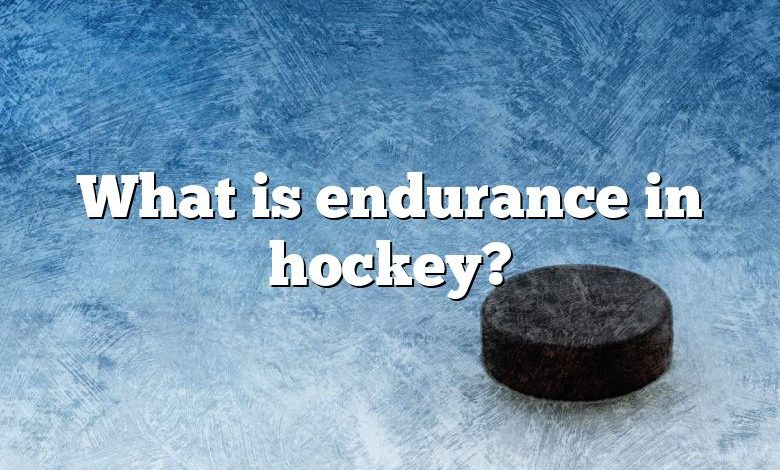 What is endurance in hockey?