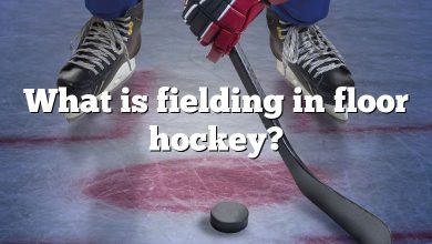 What is fielding in floor hockey?