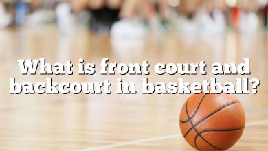 What is front court and backcourt in basketball?