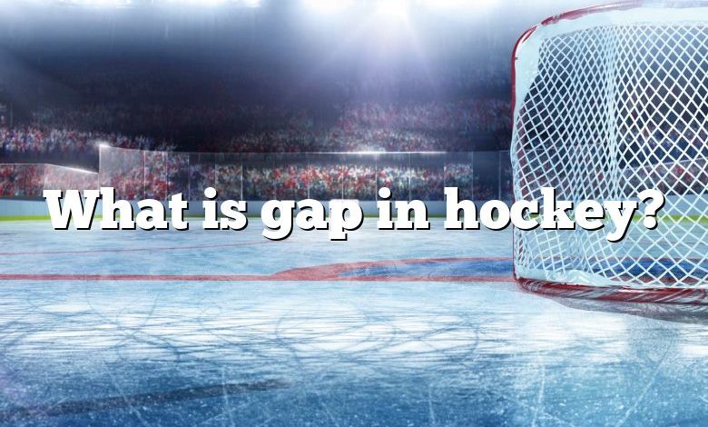 What is gap in hockey?