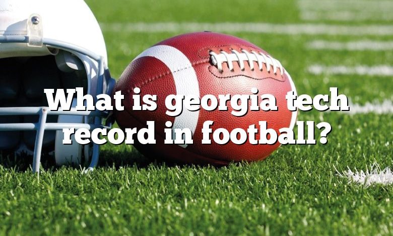 What is georgia tech record in football?