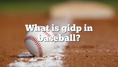 What is gidp in baseball?