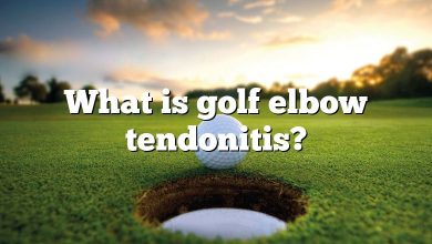 What is golf elbow tendonitis?