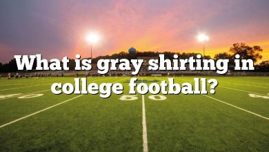 What is gray shirting in college football?