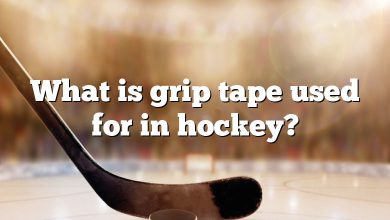 What is grip tape used for in hockey?