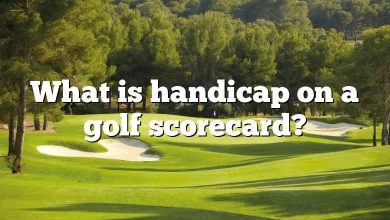 What is handicap on a golf scorecard?