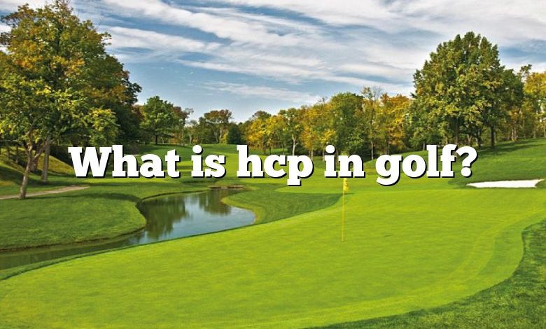 What is hcp in golf?