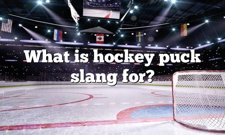 What is hockey puck slang for?