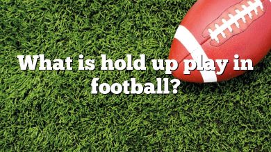 What is hold up play in football?