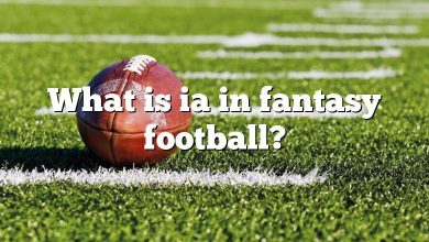What is ia in fantasy football?