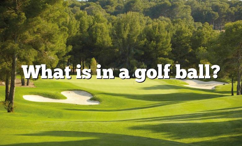 What is in a golf ball?