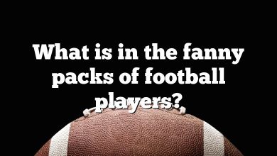 What is in the fanny packs of football players?