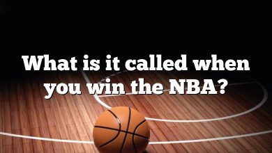 What is it called when you win the NBA?