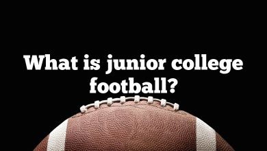 What is junior college football?