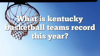 What is kentucky basketball teams record this year?