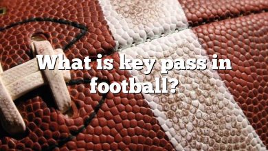 What is key pass in football?