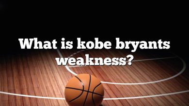 What is kobe bryants weakness?