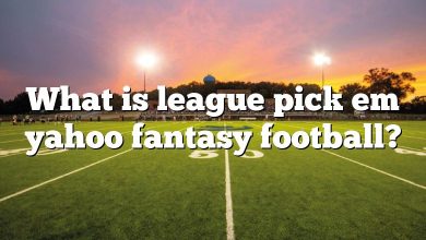 What is league pick em yahoo fantasy football?