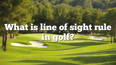 What is line of sight rule in golf?