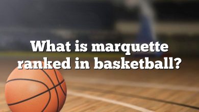 What is marquette ranked in basketball?