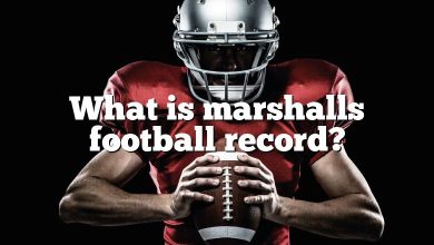 What is marshalls football record?