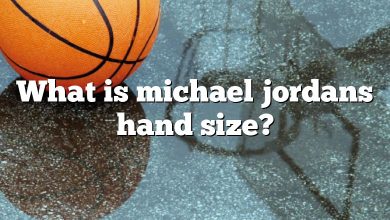 What is michael jordans hand size?
