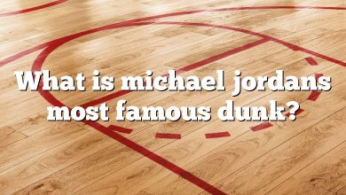 What is michael jordans most famous dunk?