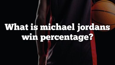 What is michael jordans win percentage?