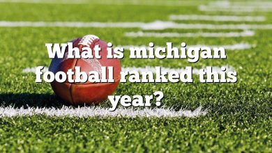 What is michigan football ranked this year?