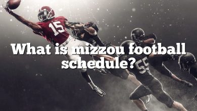 What is mizzou football schedule?