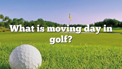 What is moving day in golf?