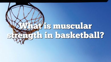 What is muscular strength in basketball?