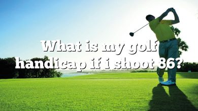 What is my golf handicap if i shoot 86?