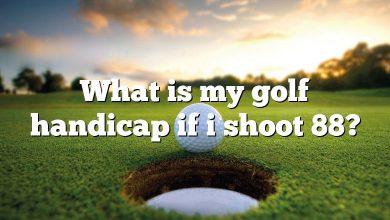 What is my golf handicap if i shoot 88?