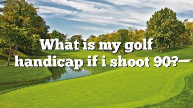 What is my golf handicap if i shoot 90?