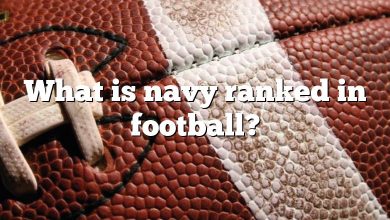 What is navy ranked in football?