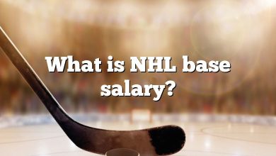 What is NHL base salary?
