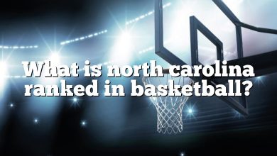 What is north carolina ranked in basketball?