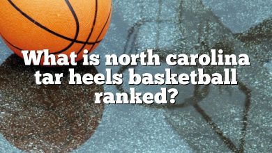 What is north carolina tar heels basketball ranked?