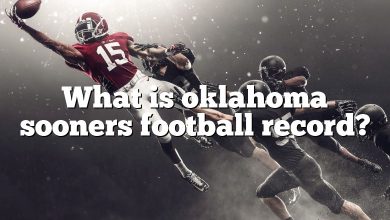 What is oklahoma sooners football record?