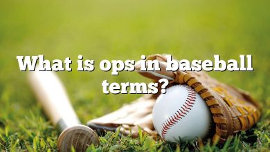 What is ops in baseball terms?