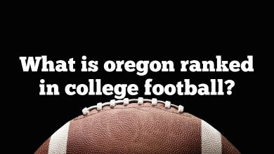 What is oregon ranked in college football?