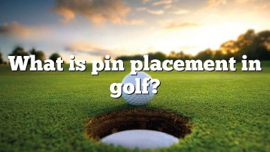 What is pin placement in golf?