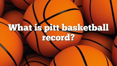 What is pitt basketball record?